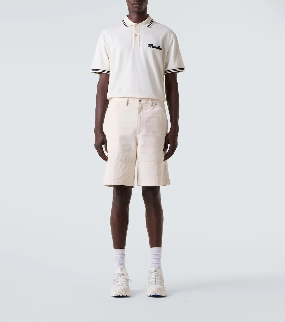 Moncler - Logolu pamuklu pike polo tişört