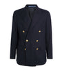 Wool Double-Breasted Blazer Navy