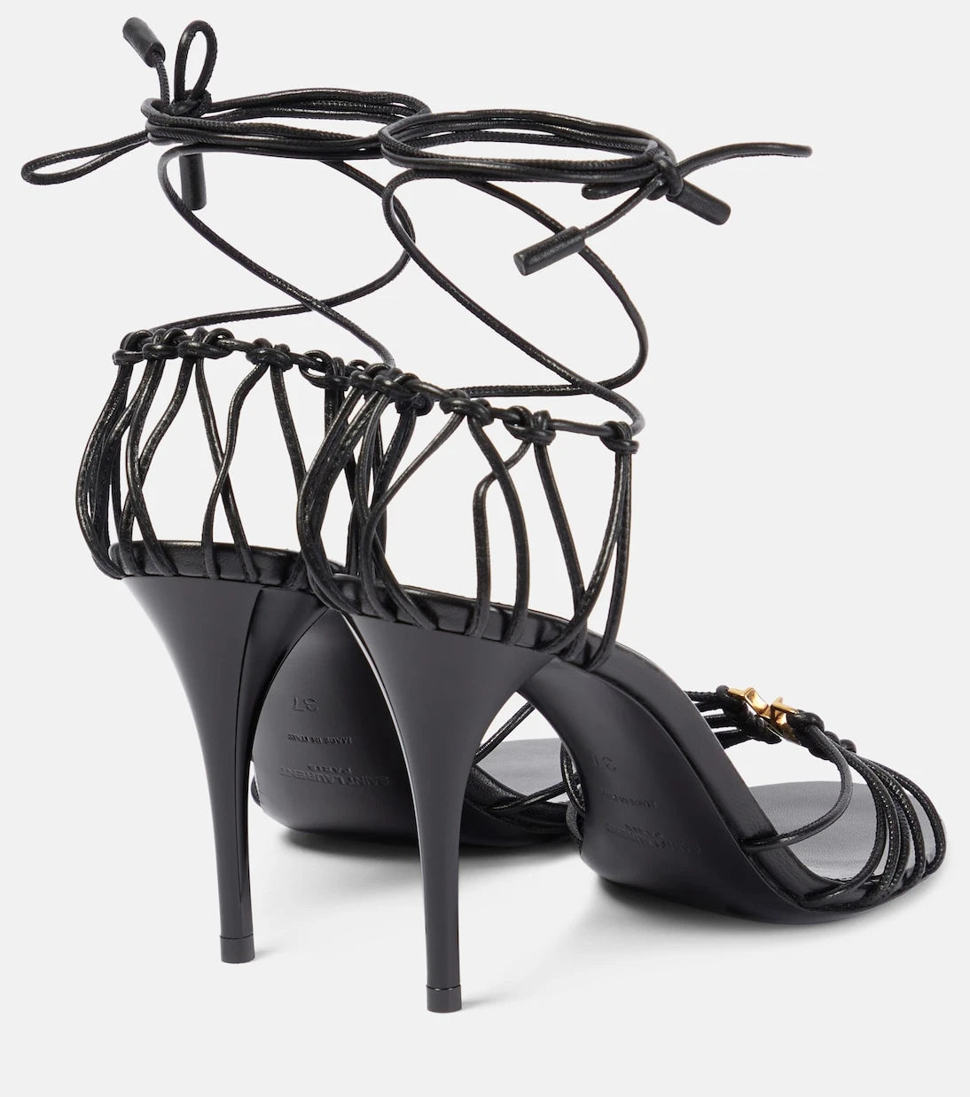 Saint Laurent - Babylone 90 leather sandals