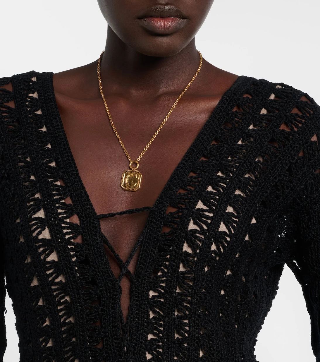 Anna Kosturova - Marissa cotton crochet maxi dress