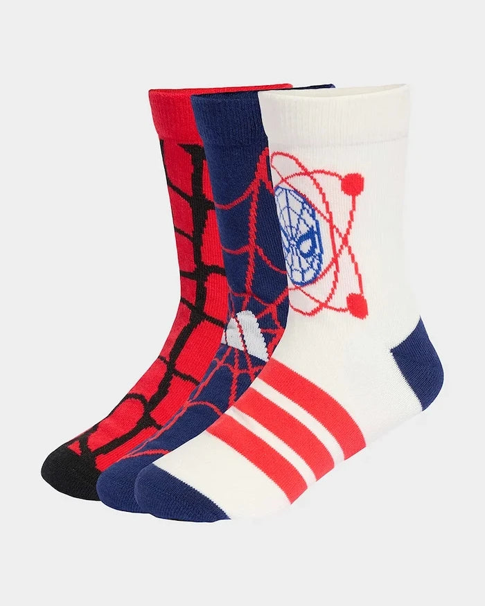 Çocuk pamuklu adidas Performance Marvel çoraplar (3 çift)