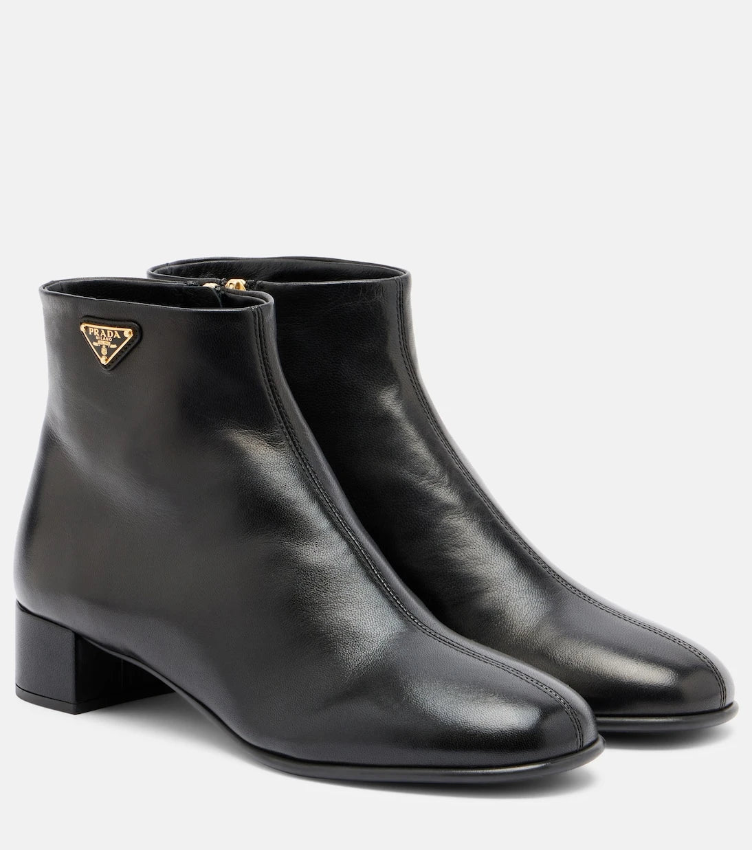Prada - Leather ankle boots