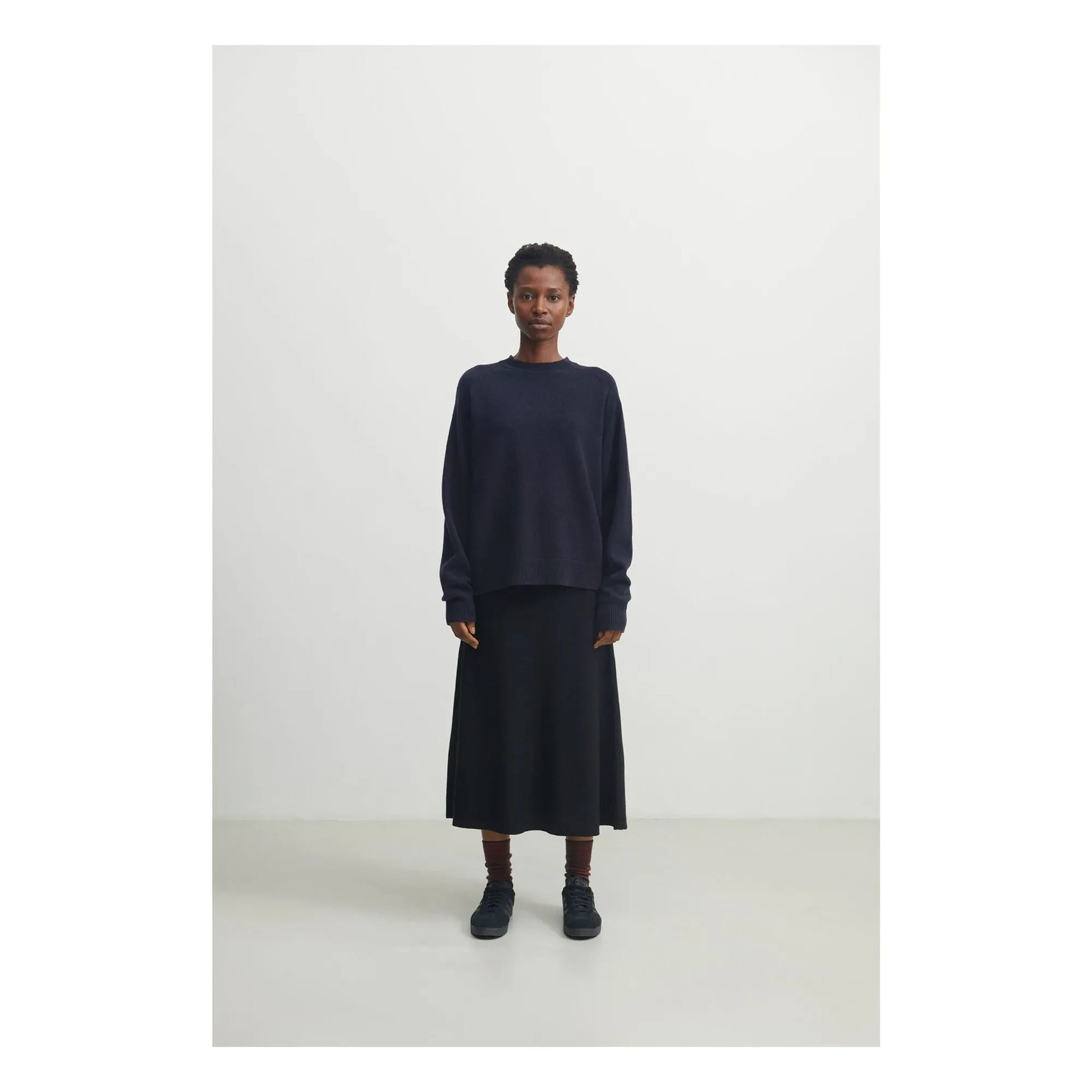 FUB - Lambswool Sweater - Women's Collection | Navy blue