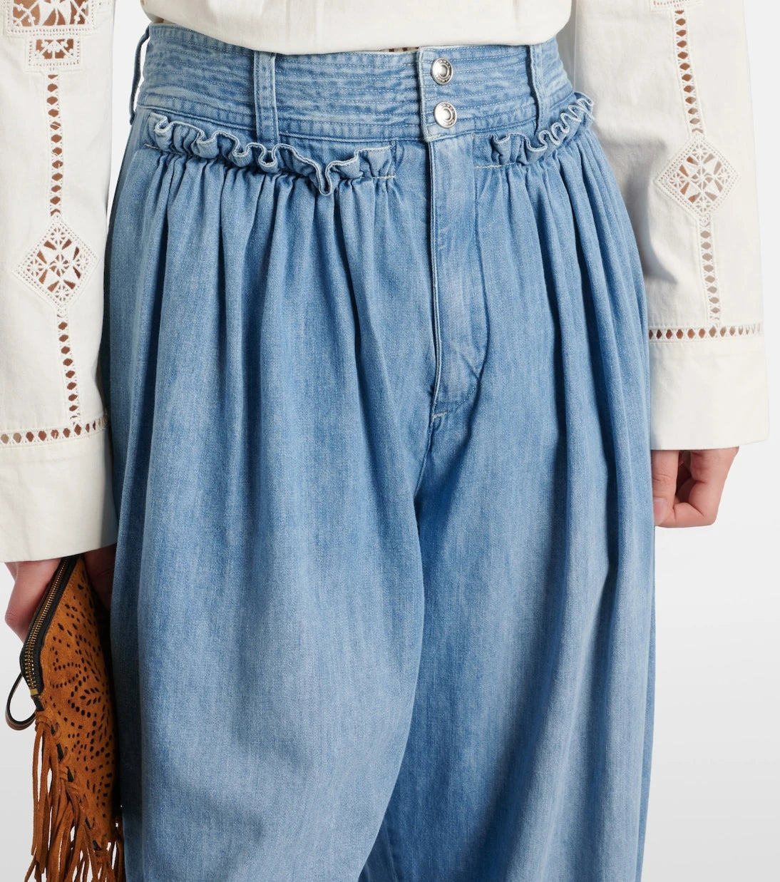 Isabel Marant - Inaya high-rise wide-leg jeans