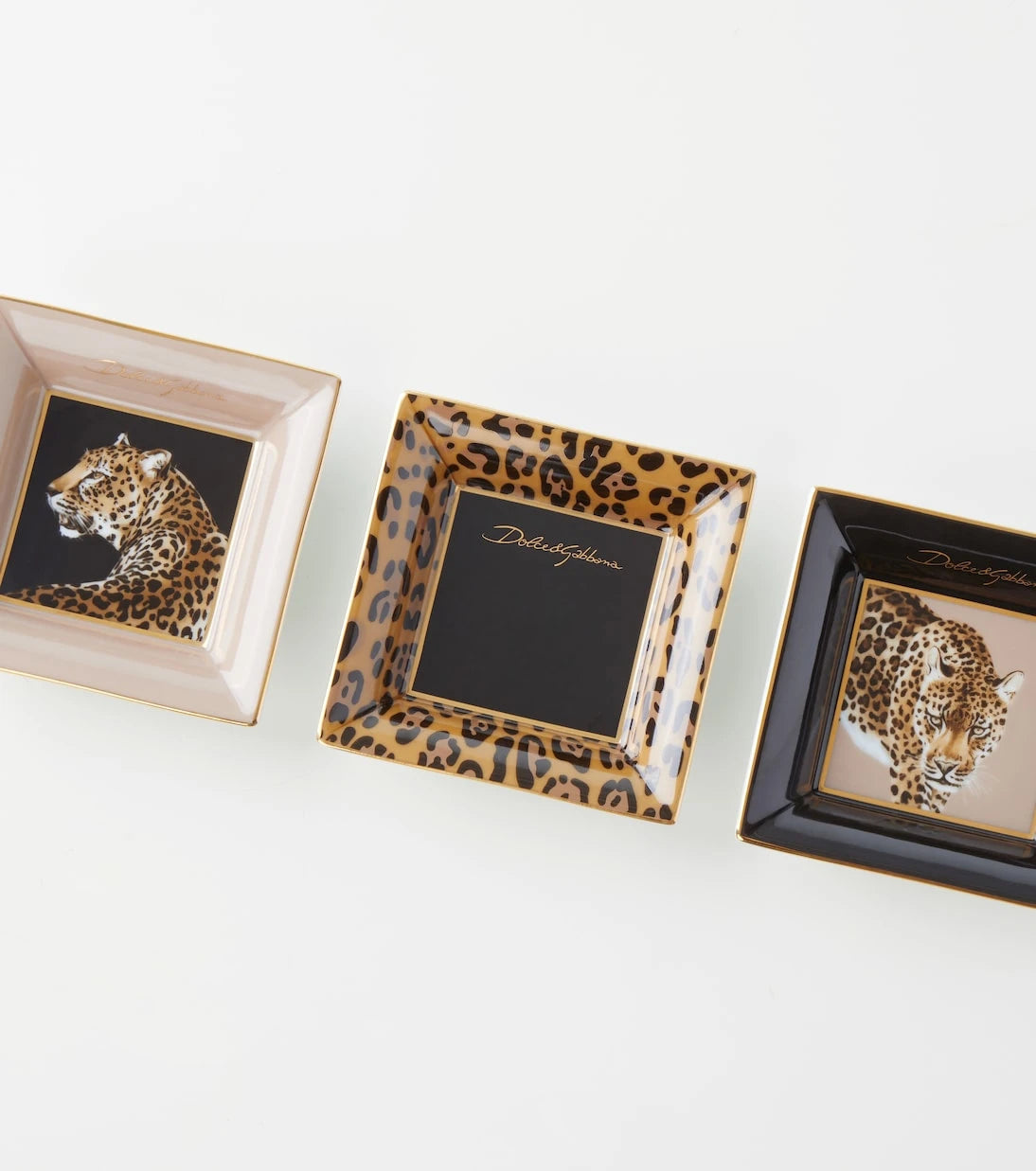 Dolce&Gabbana Casa - Leopardo set of 3 decorative trays