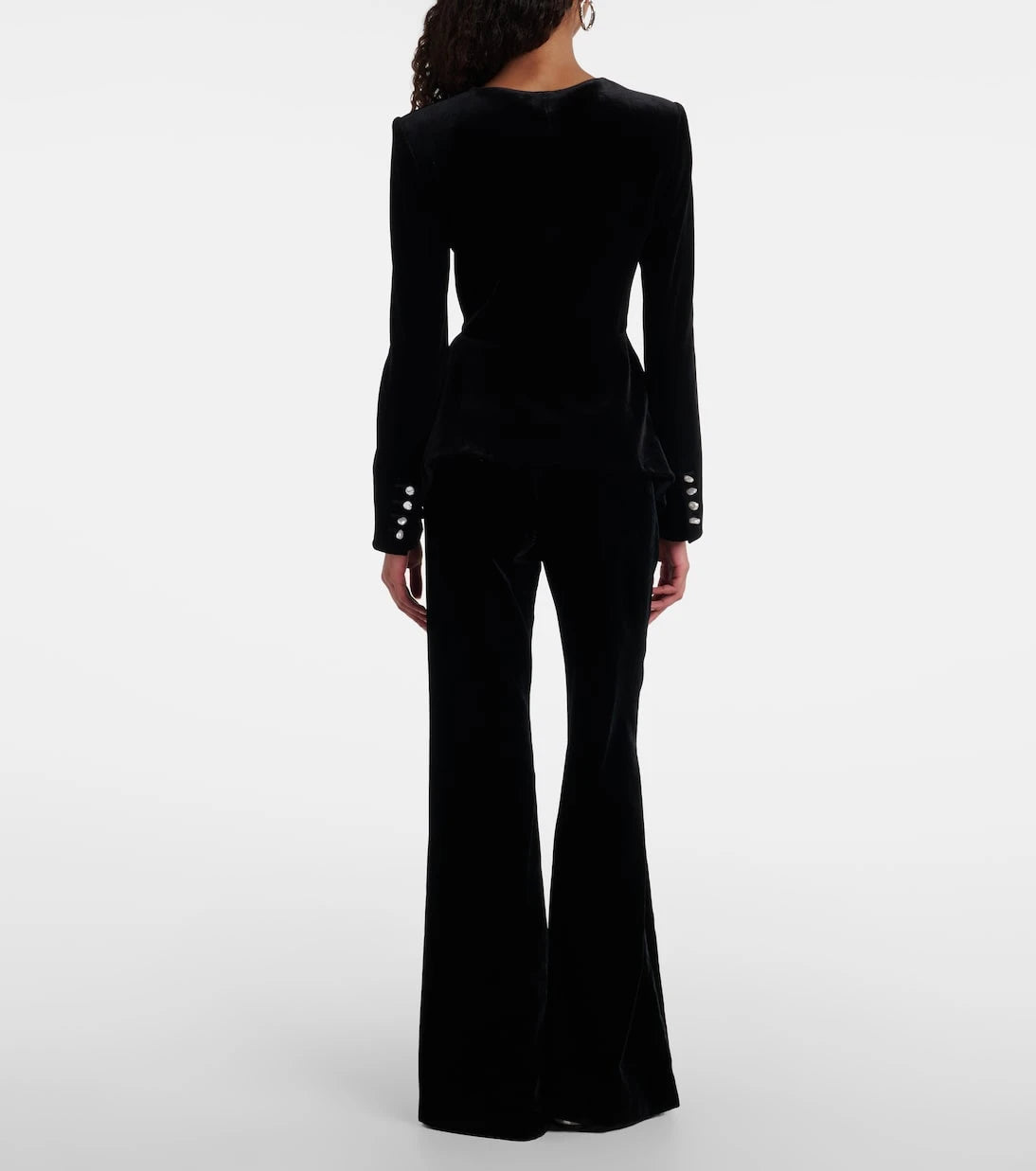 Roland Mouret - Peplum velvet jacket