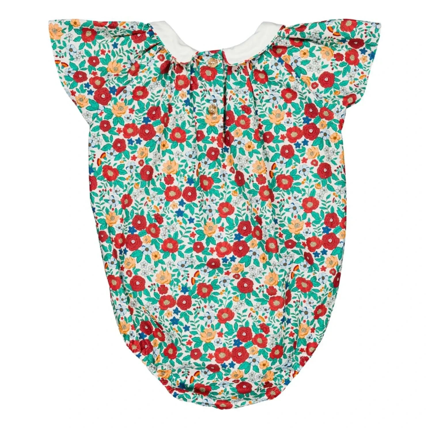 Loir - Bilbao floral romper | White