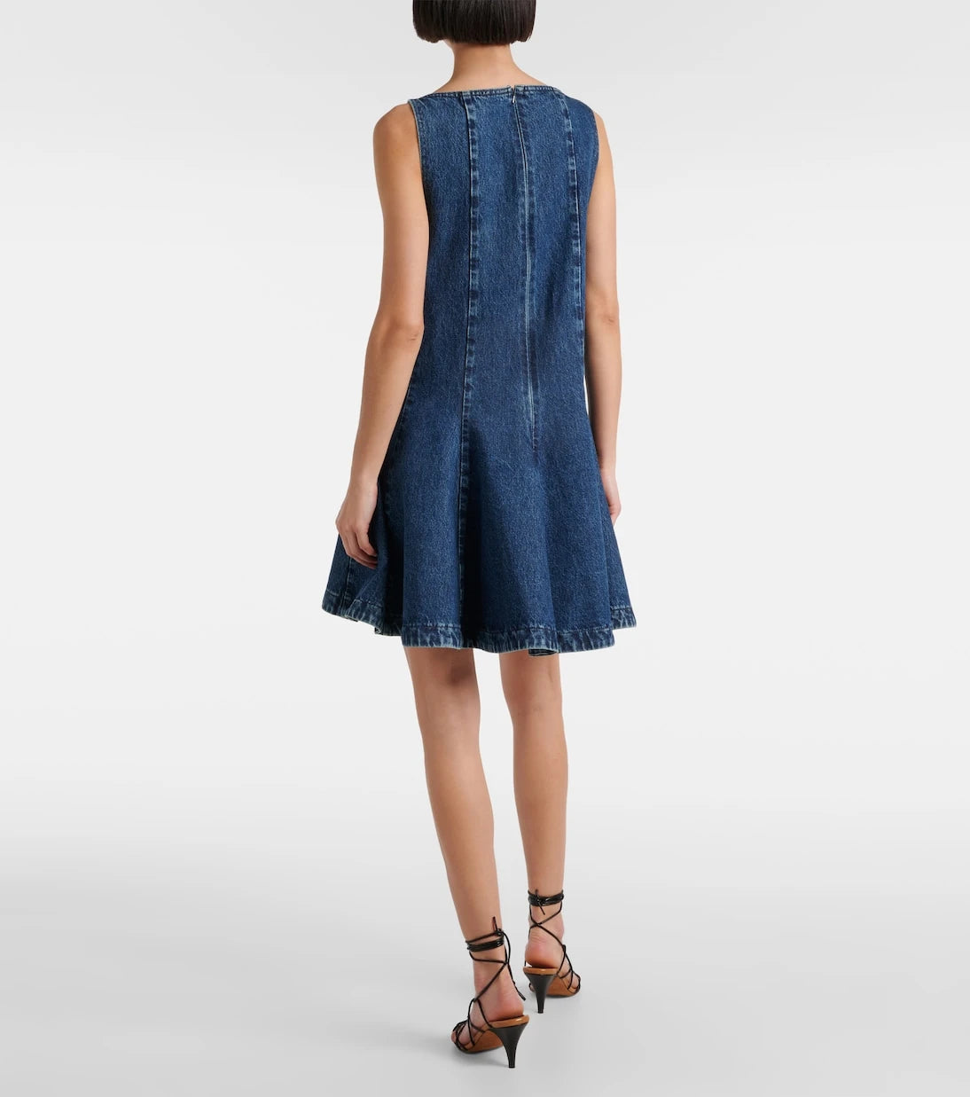 Khaite - Mags denim mini elbise