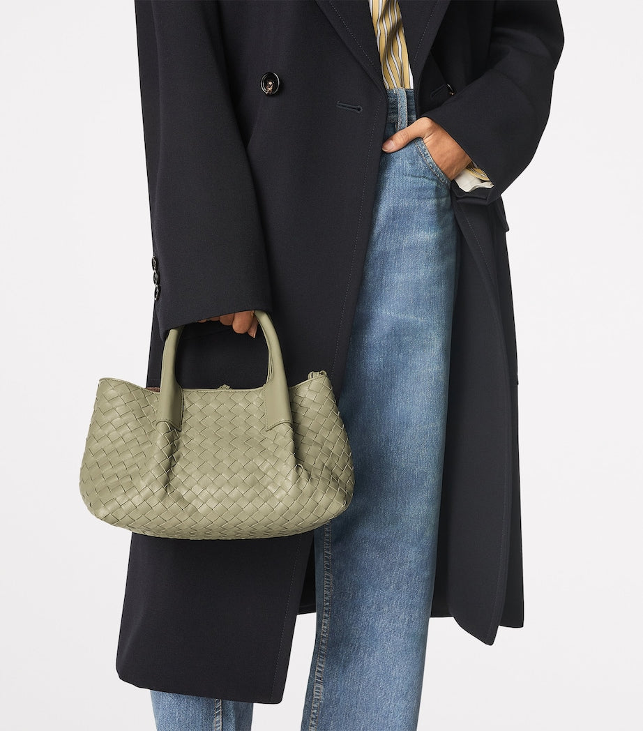 Small Leather Intrecciato Pinacoteca Tote Bag