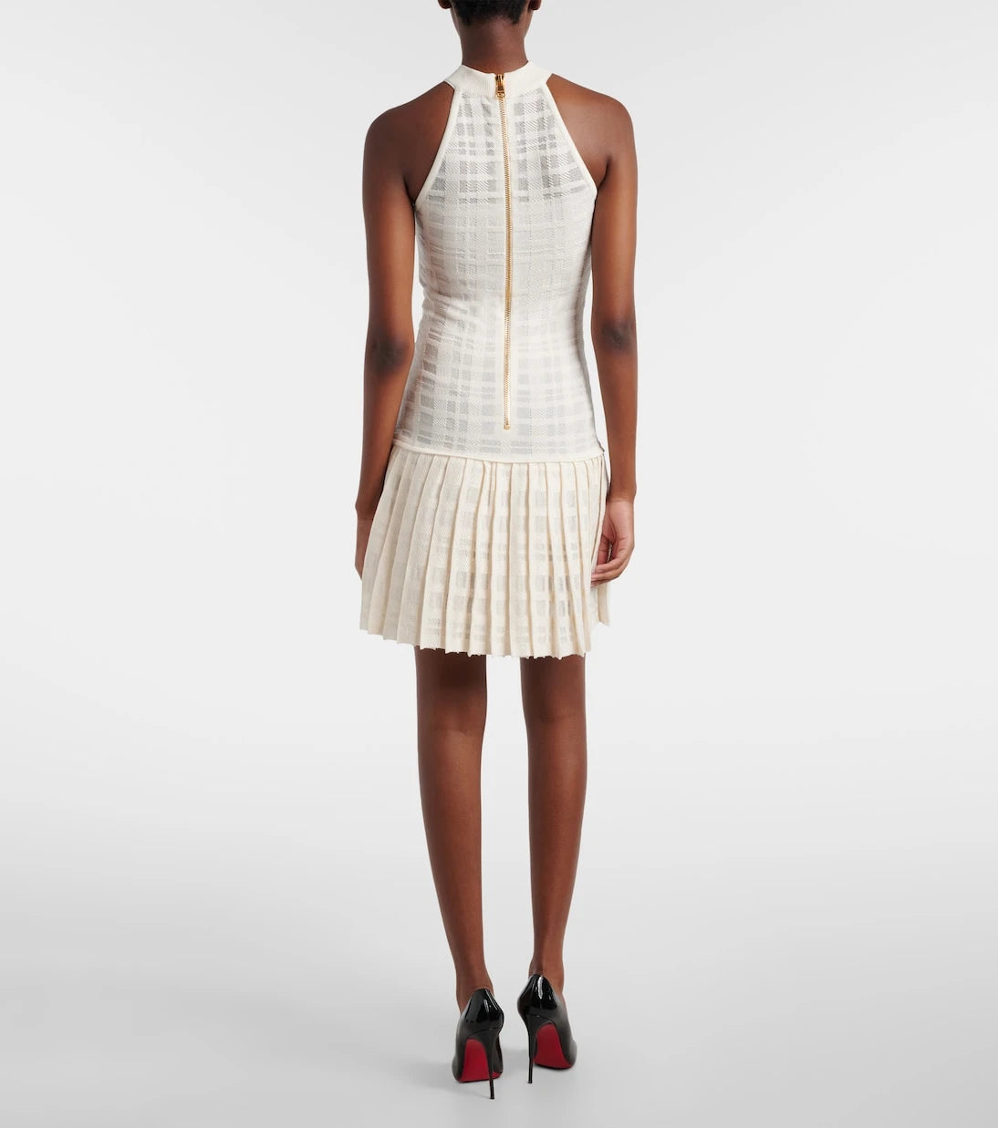 Balmain - Checked minidress