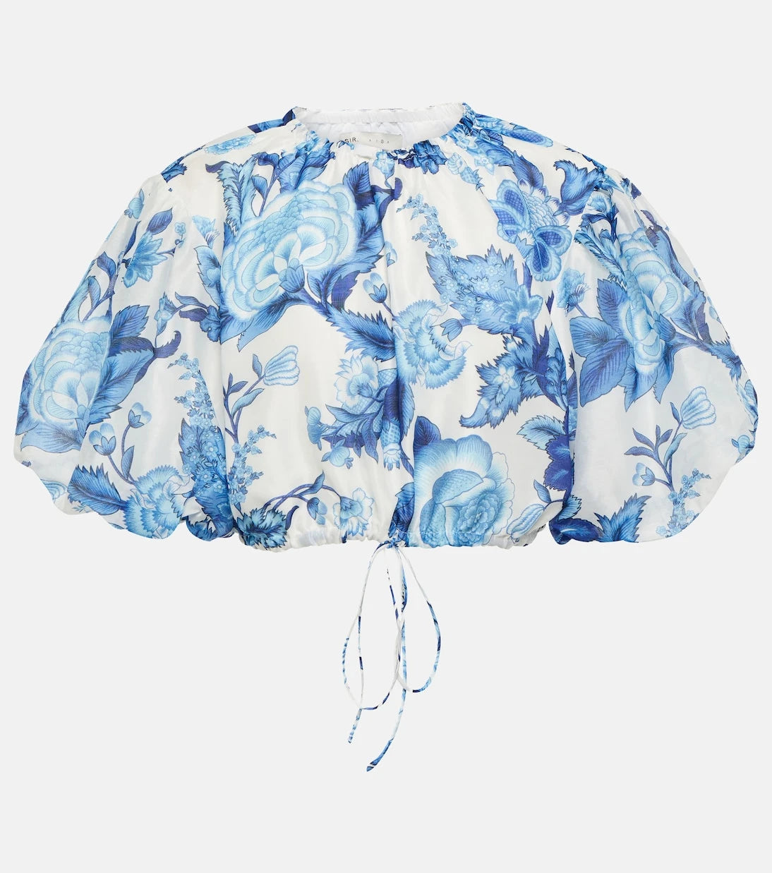 SIR - Floral cotton and silk crop top