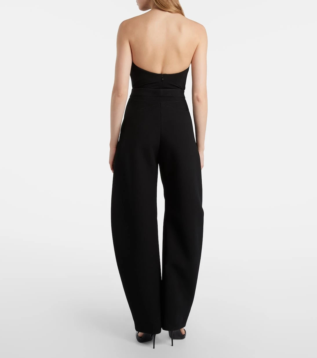 Alaïa - Wool-blend barrel-leg pants