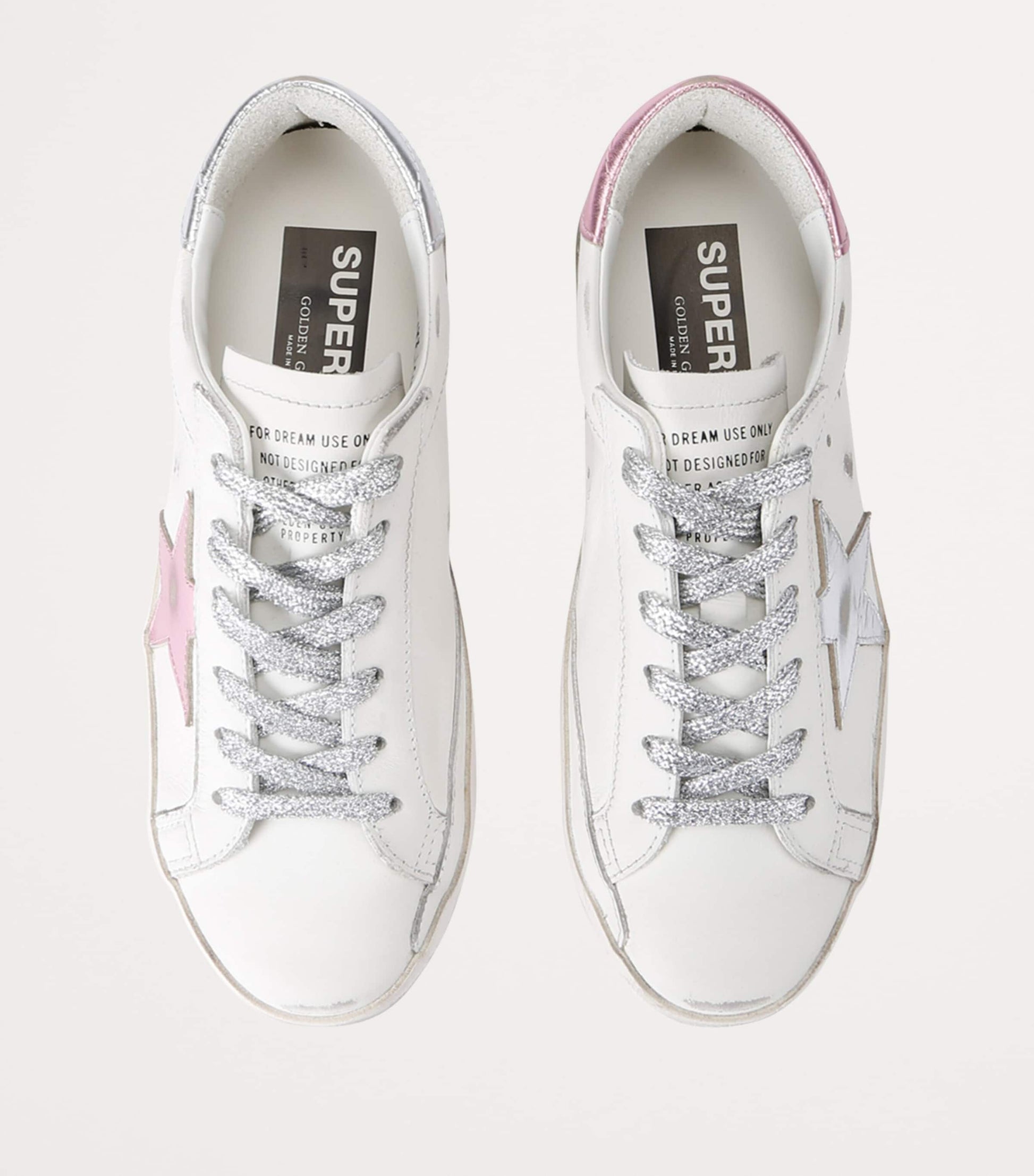 Golden Goose White Leather Exclusive Super-Star Sneakers