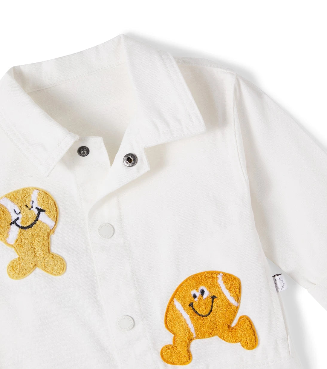 Stella McCartney Kids - قميص دنيم بتطريز رقعة