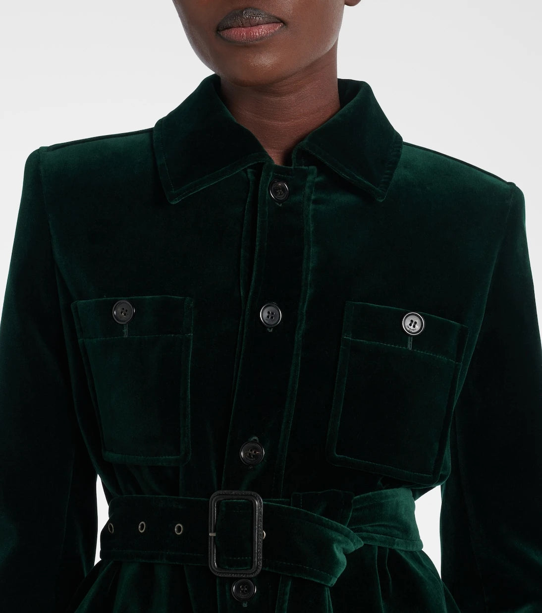 Saint Laurent - Saharienne cotton velvet jacket