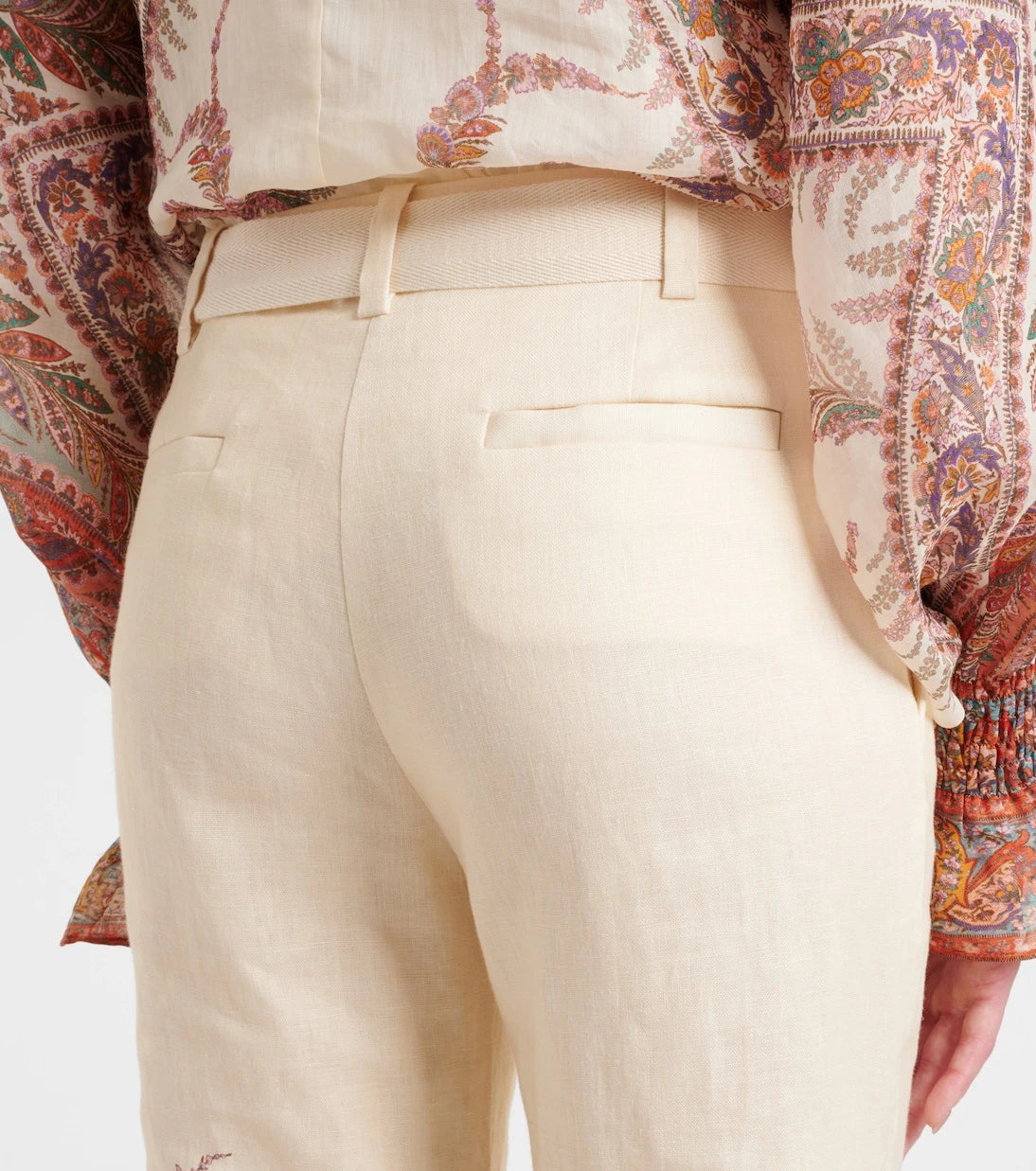 Zimmermann - Paisley linen flared pants