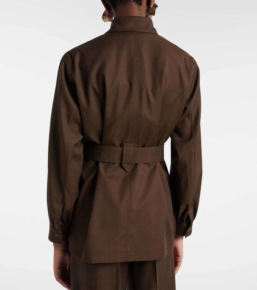 Max Mara - Belted virgin wool blazer