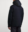 Moncler Blue Double-Layered Hooded Arras Jacket