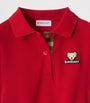 Burberry Kids Red Cotton Polo Dress (3-12 Years)