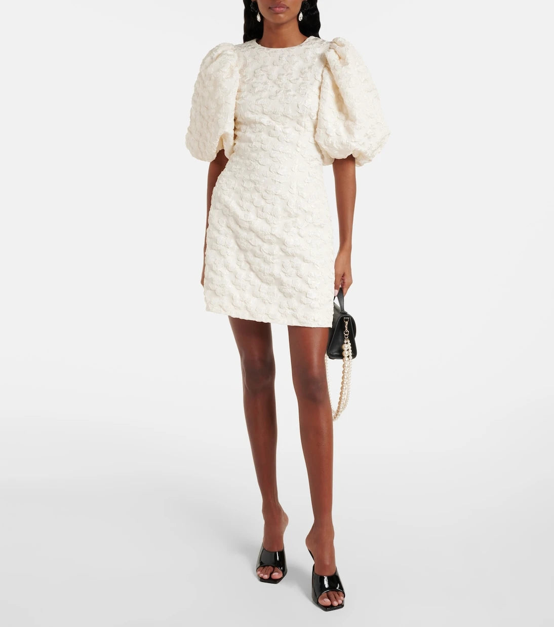 Rotate - Bridal jacquard minidress
