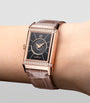 Jaeger-LeCoultre Pink Gold and Diamond Reverso Classic Duetto Watch 24.4mm