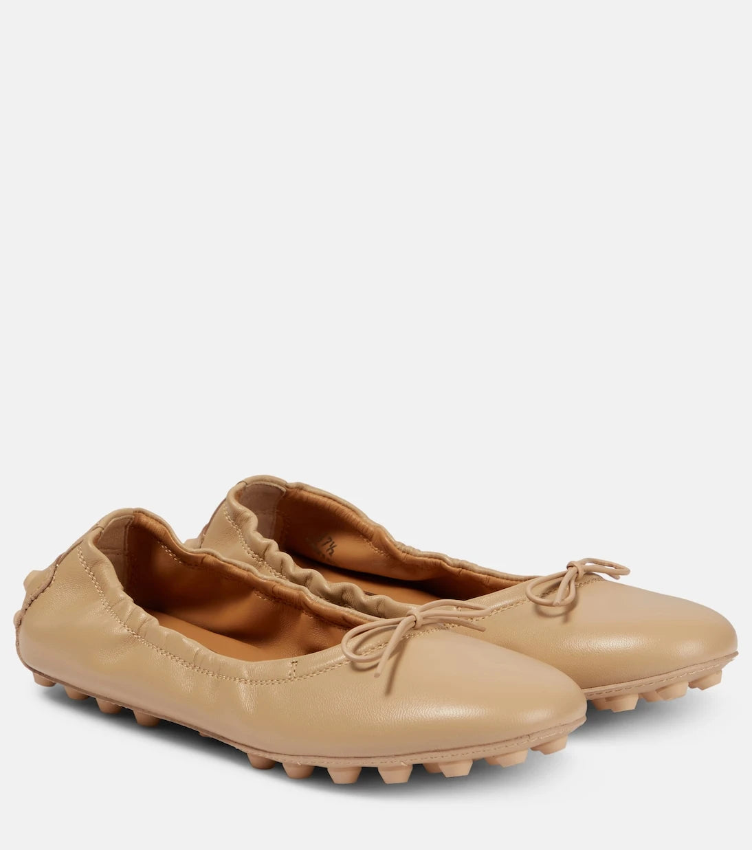 Tod's - Bubble leather ballet flats