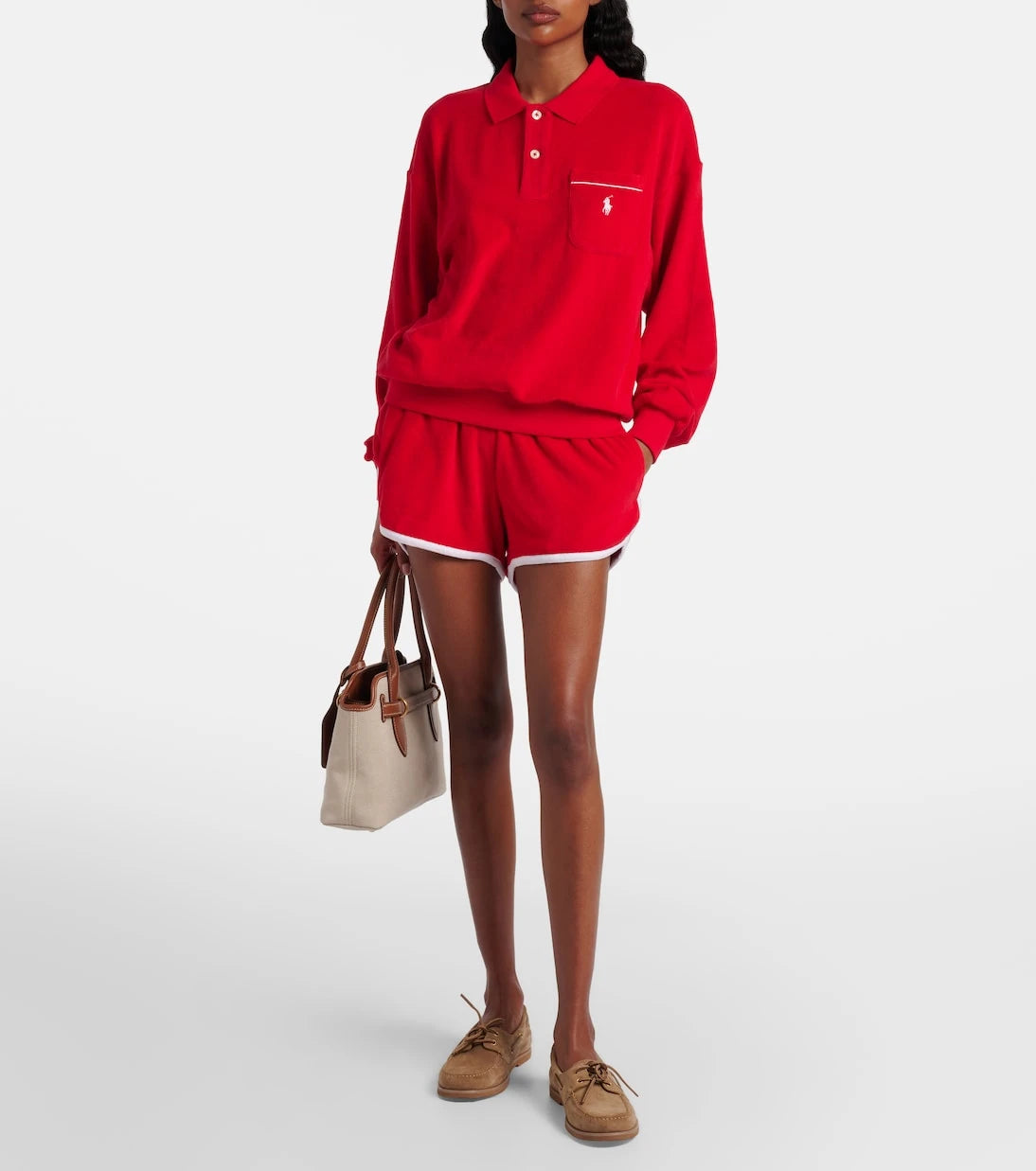 Polo Ralph Lauren - Cotton-blend terry shorts