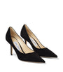 Jimmy Choo Black Love 85 Suede Pumps