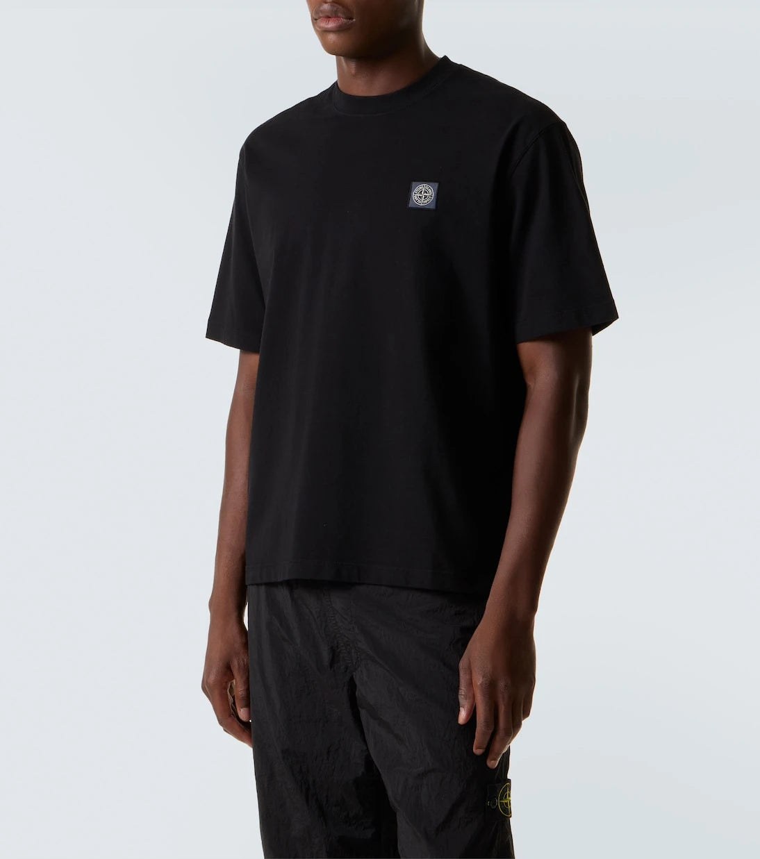 Stone Island - Embroidered cotton jersey T-shirt