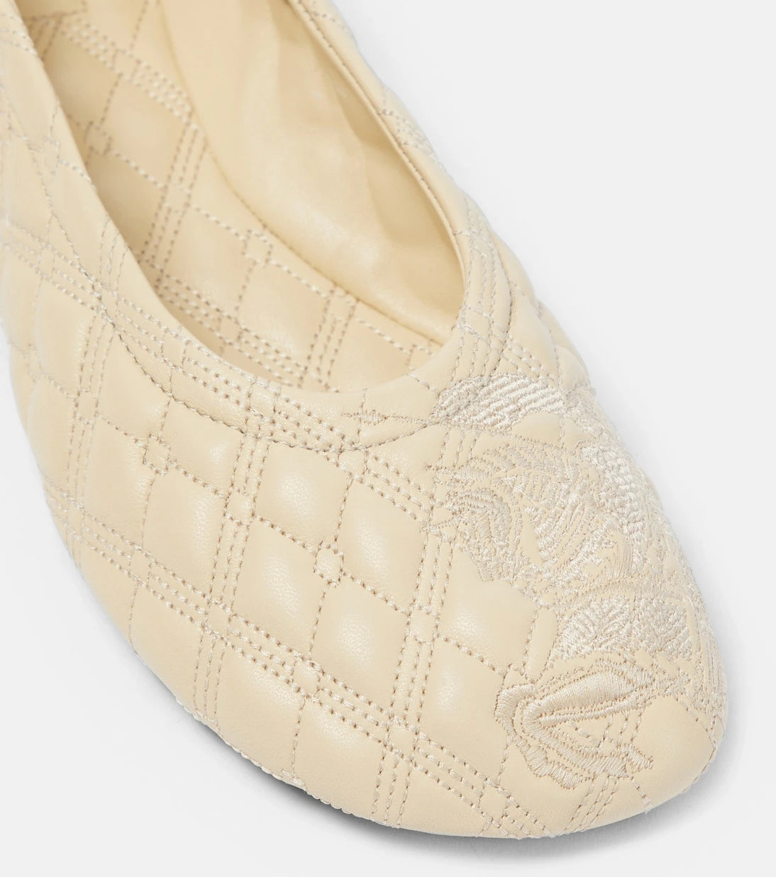 Burberry - EKD quilted leather ballet flats