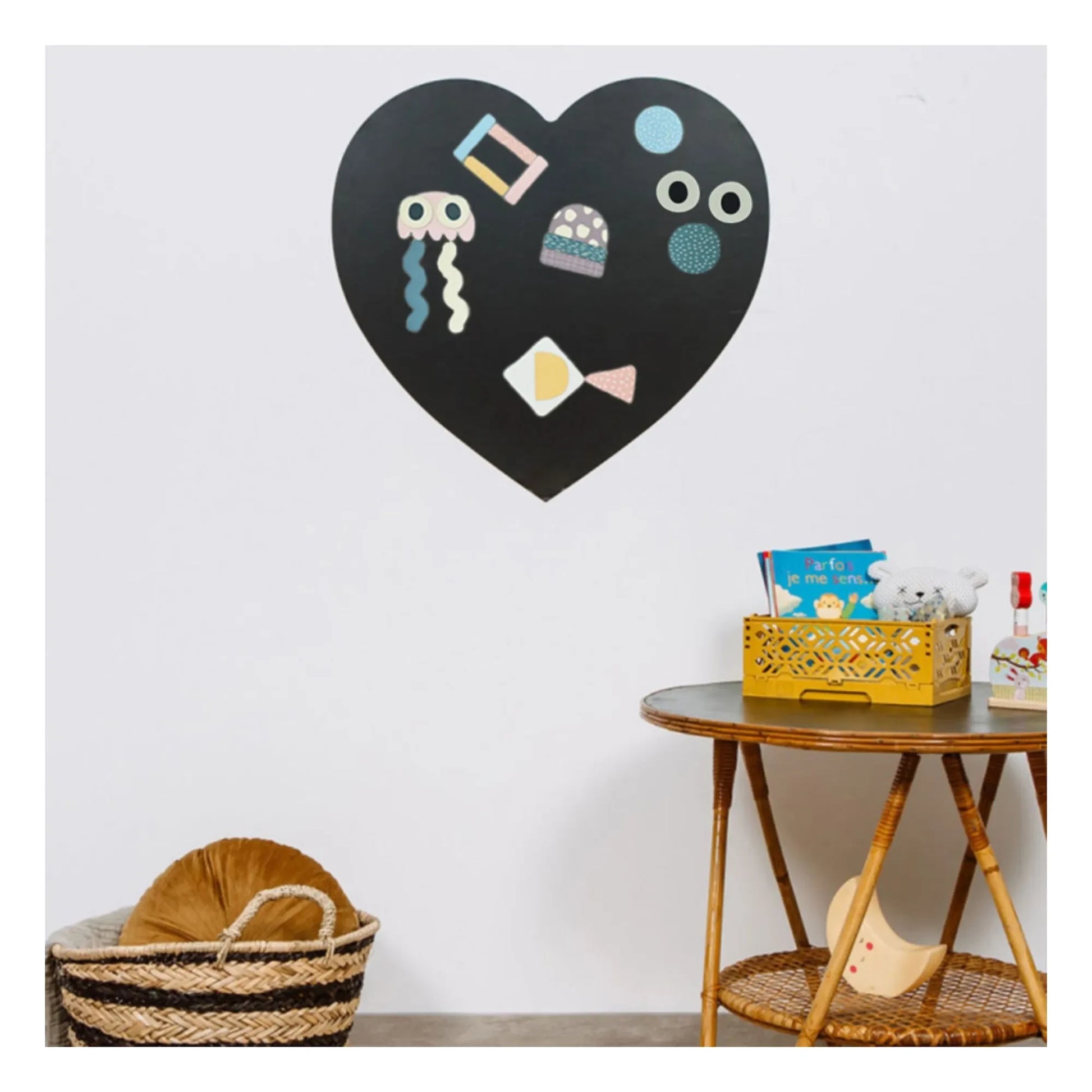 Ferflex - Magnetic Heart board with 21 geometric shapes