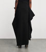 Collapsing Sculpture Maxi Skirt BLACK