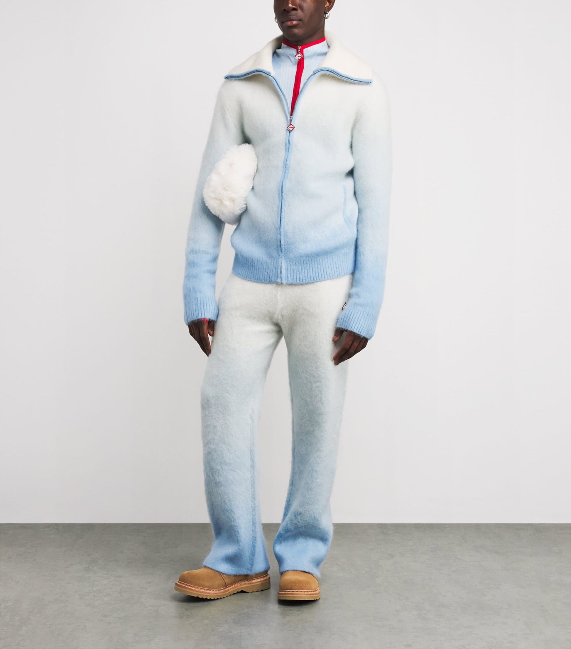 Casablanca Wool-Mohair-Blend Gradient Jacket