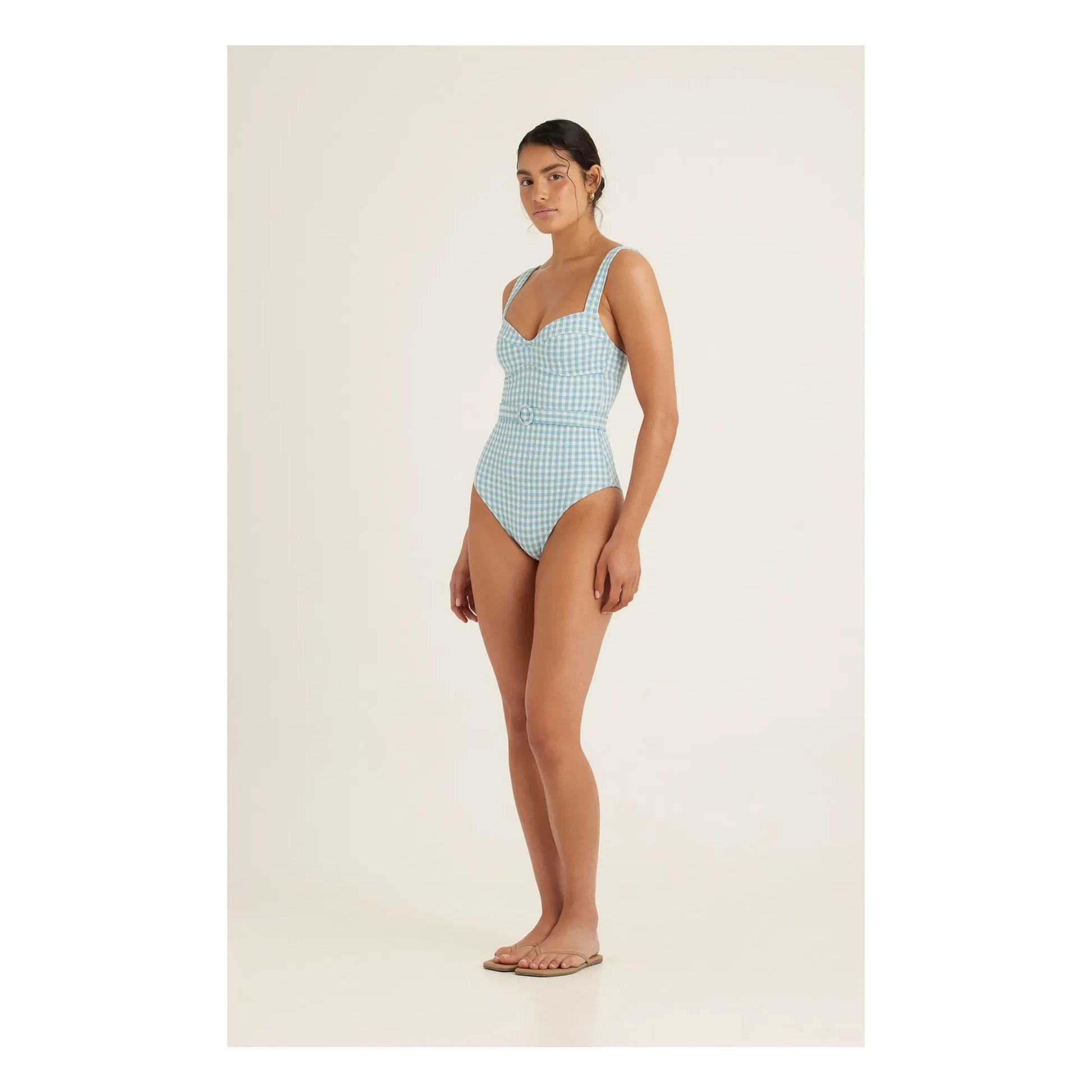 Peony - Vichy Forever One-Piece Swimsuit | Blue