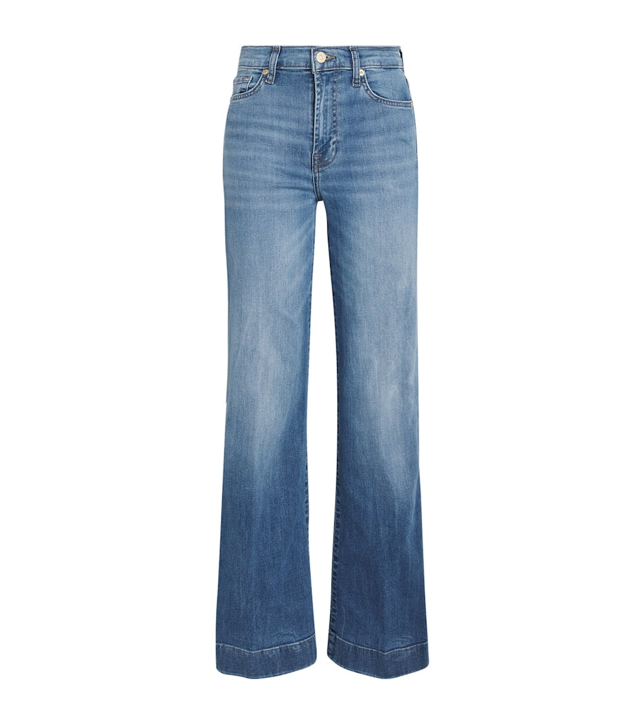 7 For All Mankind Blue Modern Dojo Soho Flared Jeans