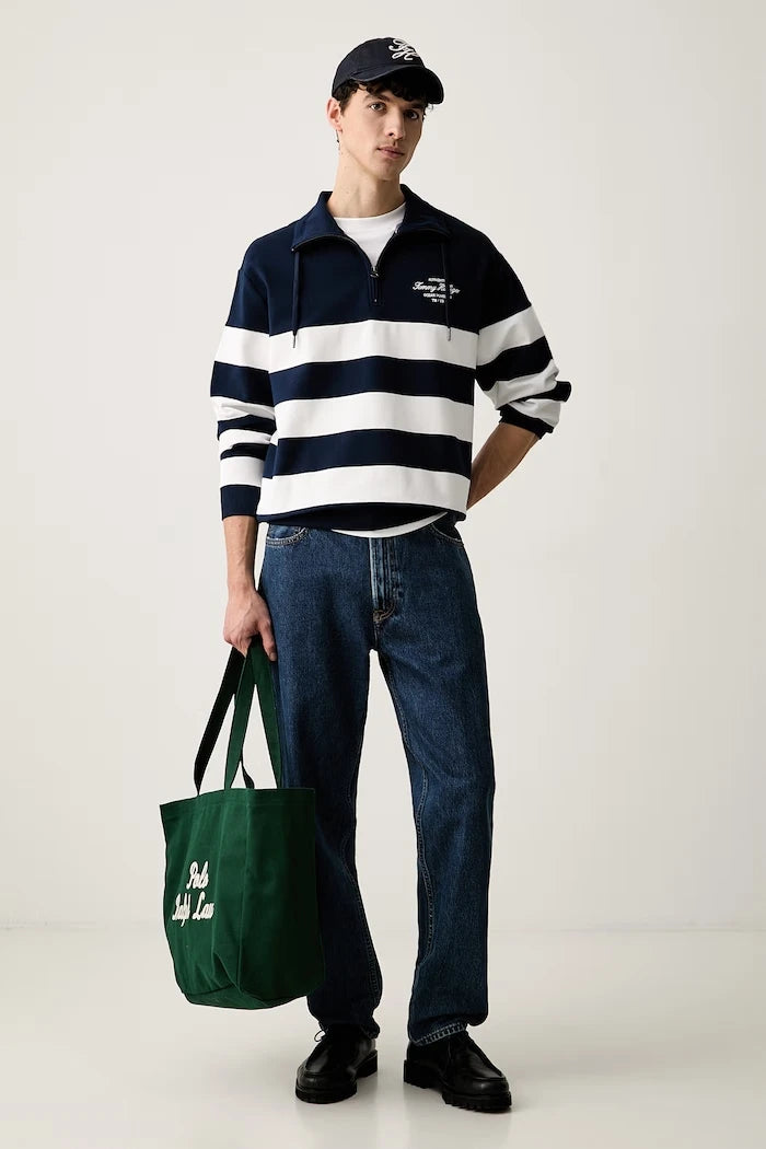 Tommy Hilfiger erkek pamuklu sweatshirt