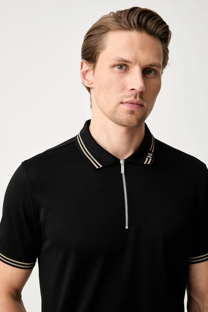 Karl Lagerfeld pamuklu erkek polo tişört
