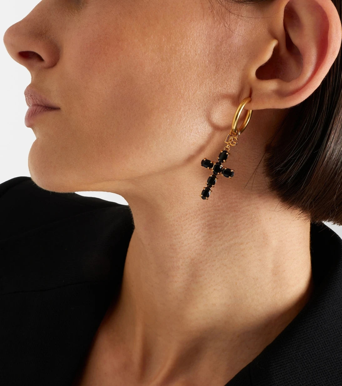 Dolce&Gabbana - Crystal-embellished drop earrings