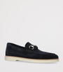 Suede Horsebit Loafers