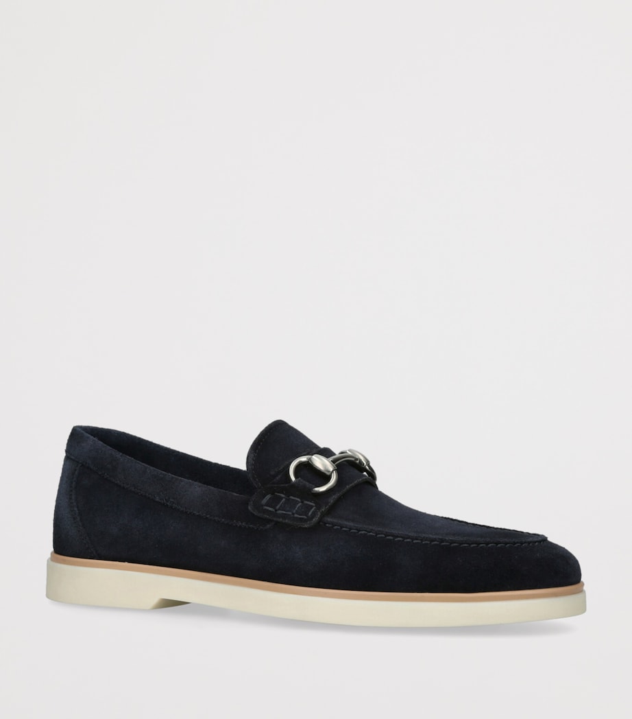 Suede Horsebit Loafers