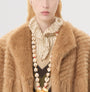 Valentino Brown Goat Fur Jacket