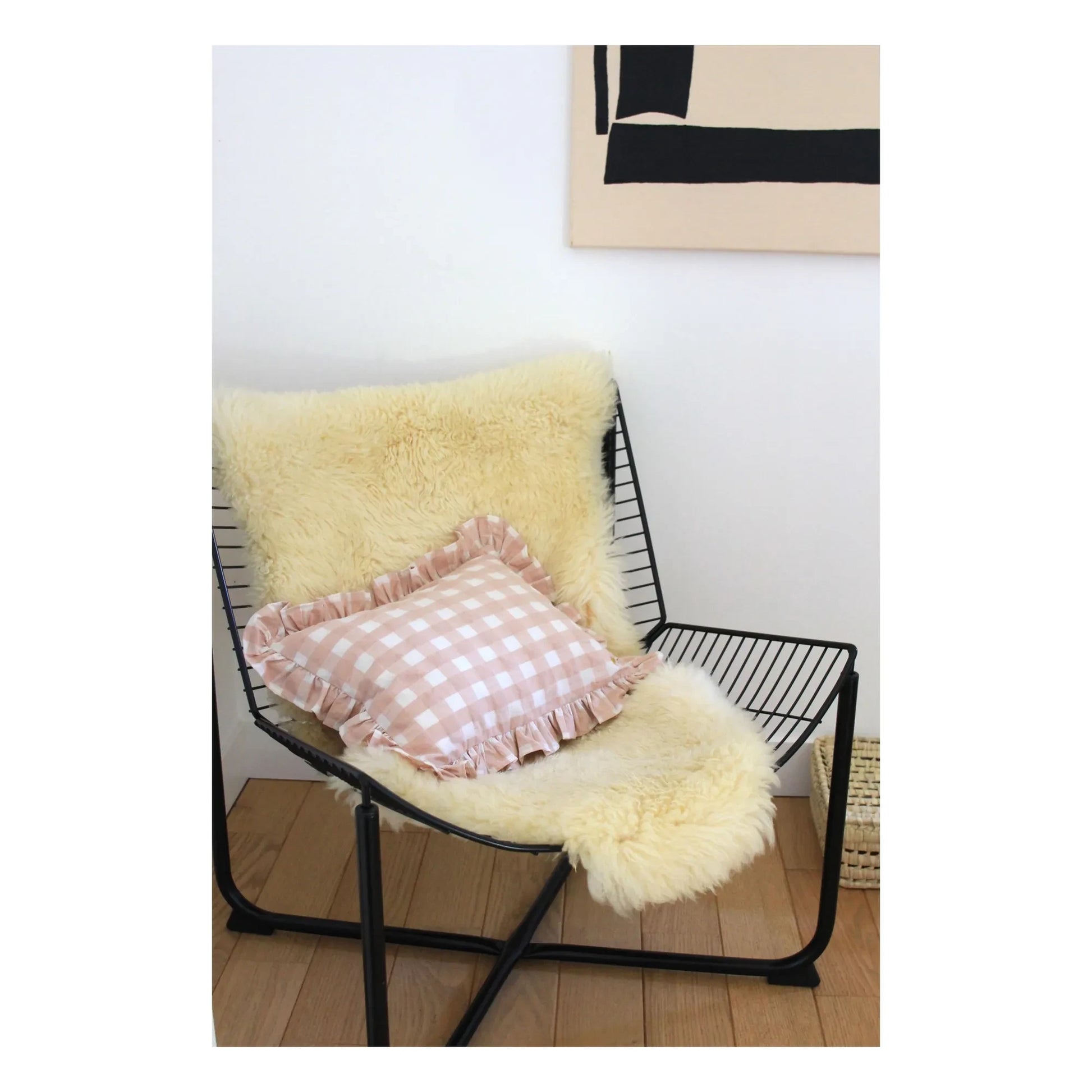 Barnabé aime le café - Steering wheel cushion | Pale Pink