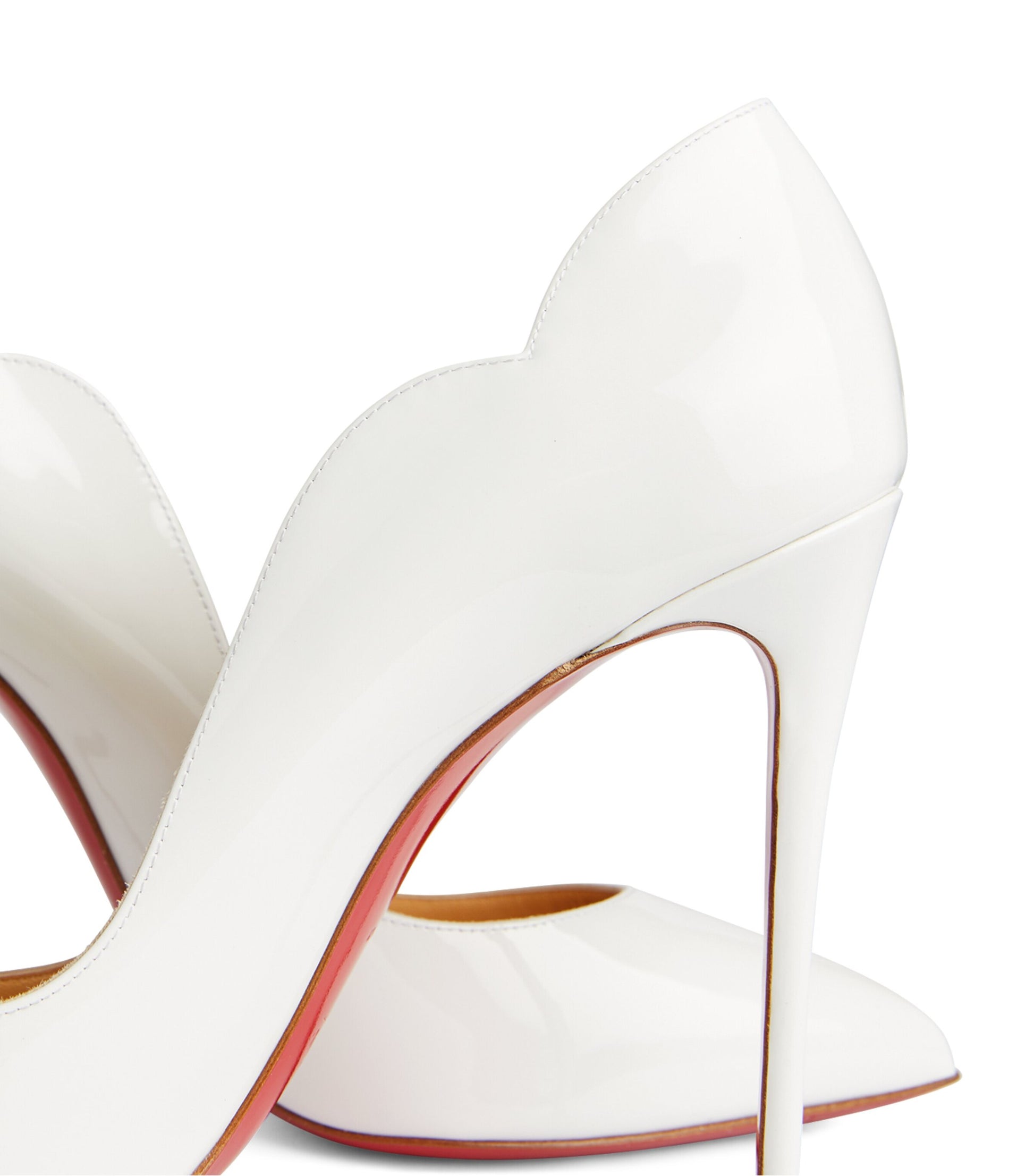 Christian Louboutin White Hot Chick Patent Leather Pumps 100