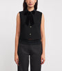Claudie Pierlot Black Tie-Neck Blouse