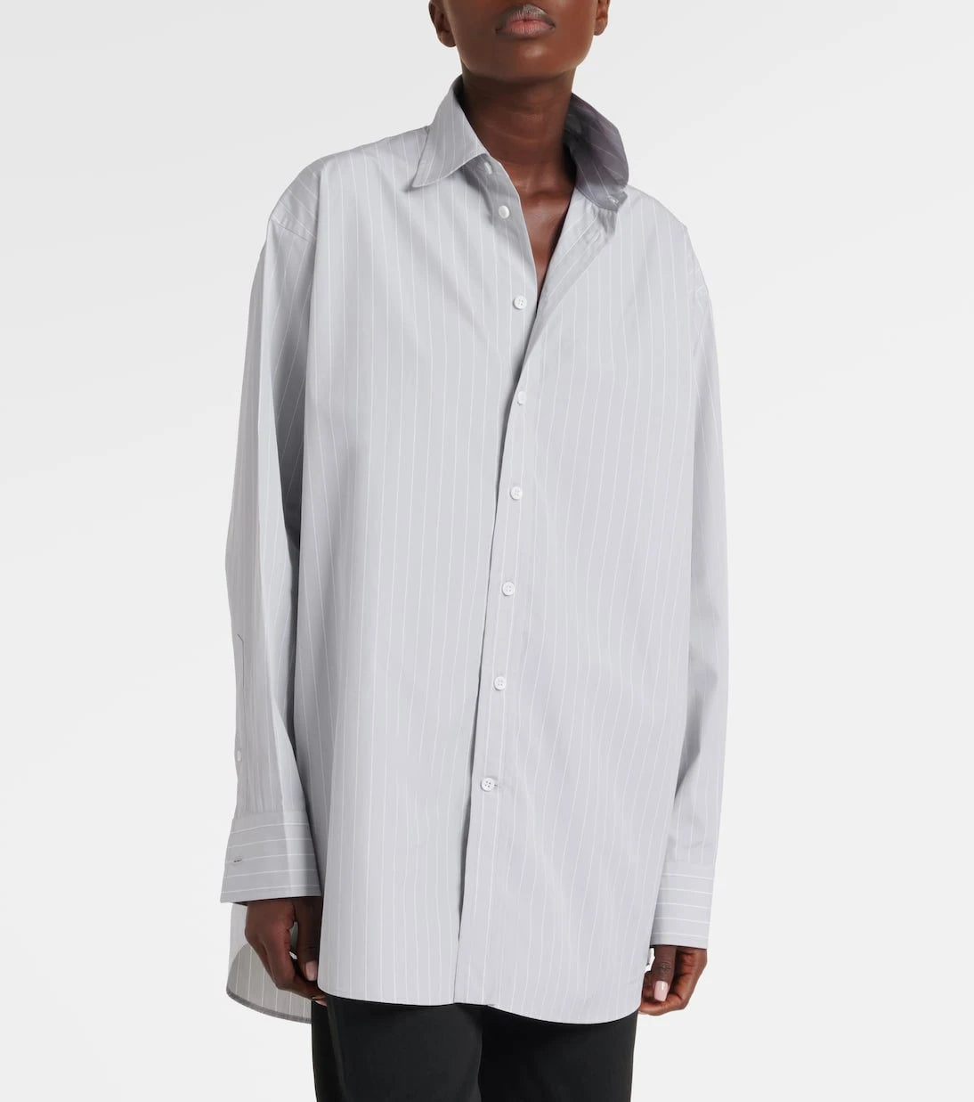 Phoebe Philo - Striped cotton poplin shirt