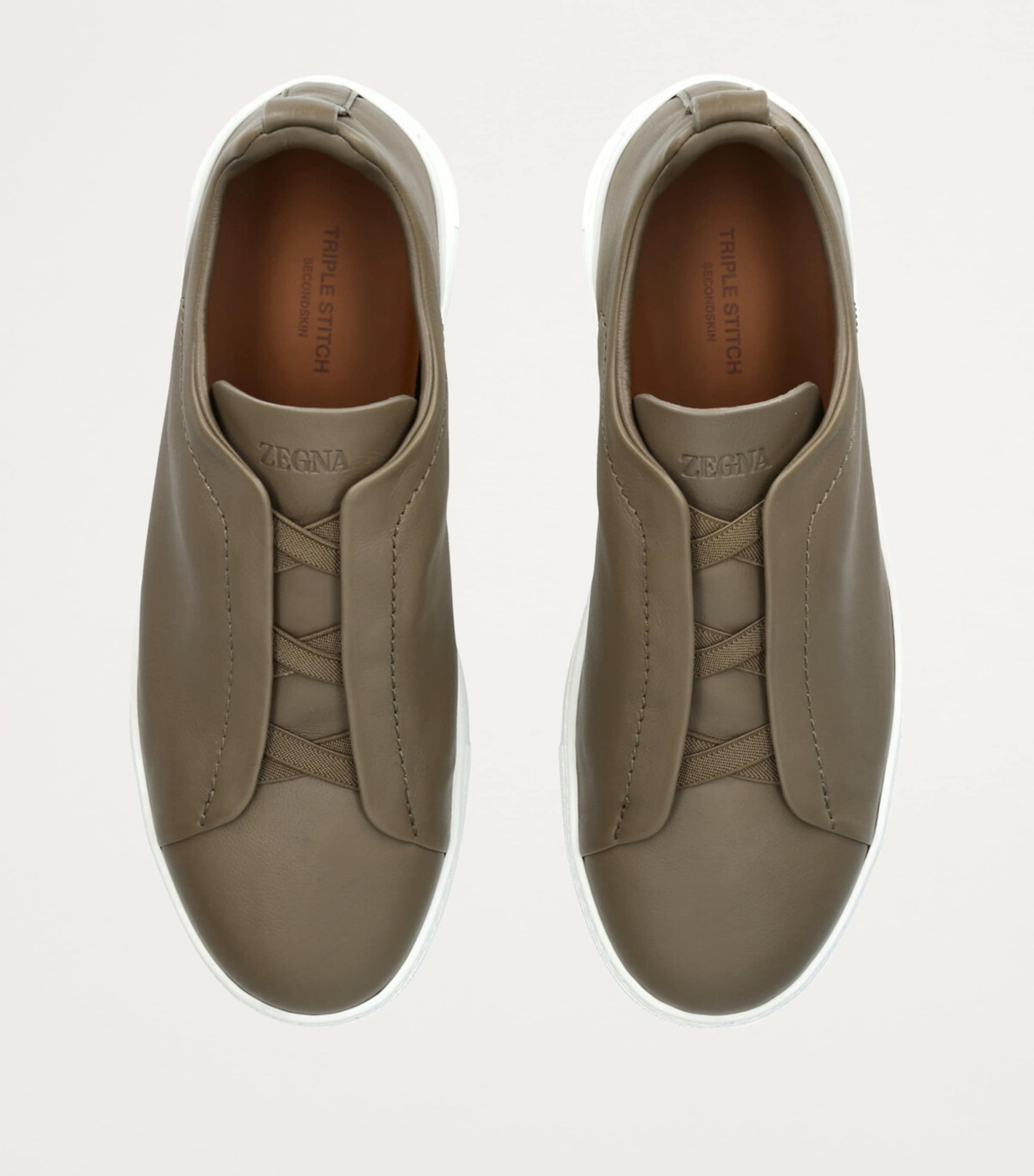 Crocodile Leather Triple Stitch SECONDSKIN Sneaker