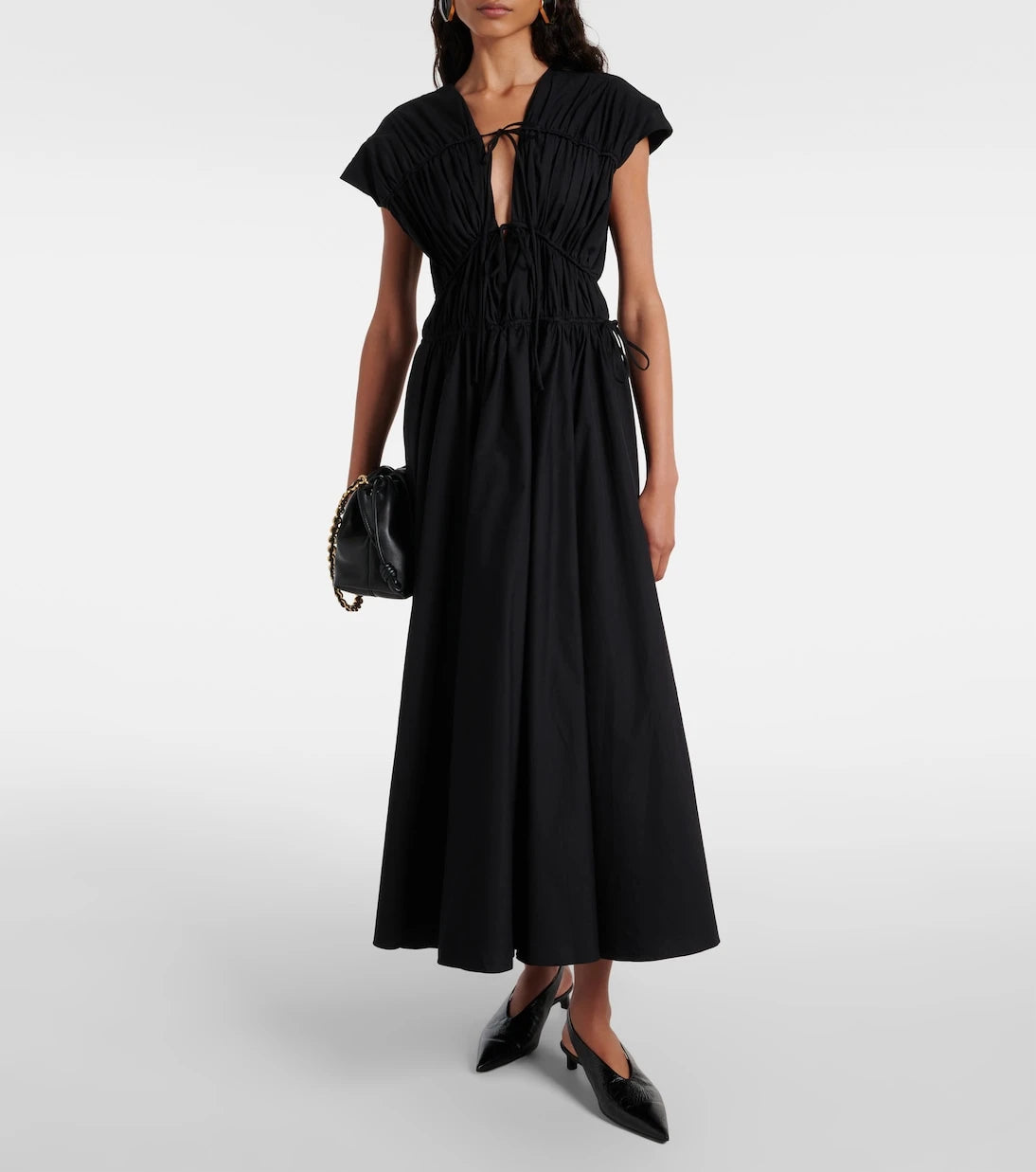 Tove - Ceres gathered cotton midi dress