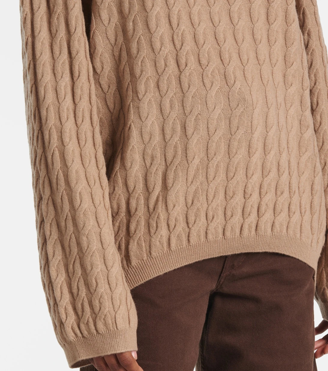 Jardin des Orangers - Cable-knit wool and cashmere sweater