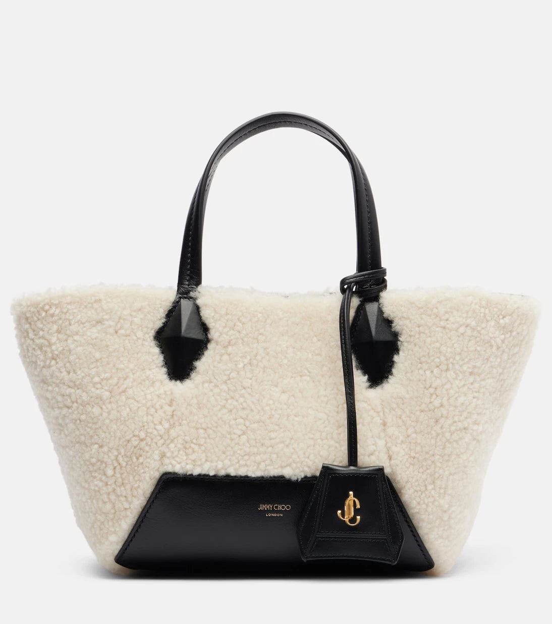 Jimmy Choo - Diamond Small shearling tote bag