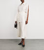 Róhe White Cotton-Silk Midi Dress